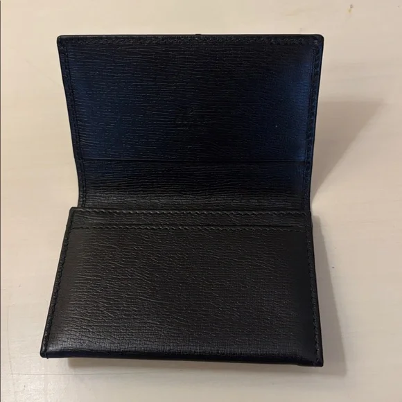 GUCCI BLACK LEATHER CARDHOLDER